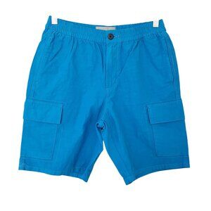 Everlane Organic Cotton Linen Blend Cargo Shorts Mens Size S Blue NWT